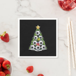 Weihnachtsbaum Xmas Spielerjungen Serviette