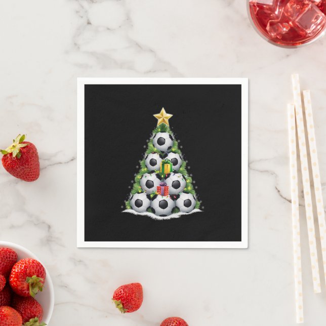Weihnachtsbaum Xmas Spielerjungen Serviette (Beispiel)