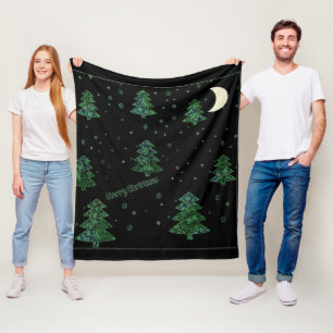 Weihnachtsbaum zeichnend, Kanteneffekt Fleecedecke