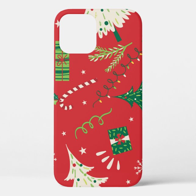 Weihnachtsbaum: Ziergestaltung. Case-Mate iPhone Hülle (Rückseite)
