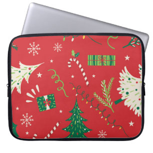 Weihnachtsbaum: Ziergestaltung. Laptopschutzhülle