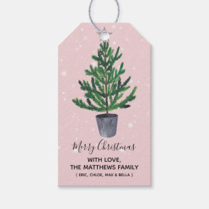 Weihnachtsbaum-Zuhause für den Geschenkanhänger
