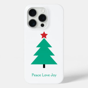 Weihnachtsbaum zum Anpassen Peace Love Joy Case-Mate iPhone Hülle