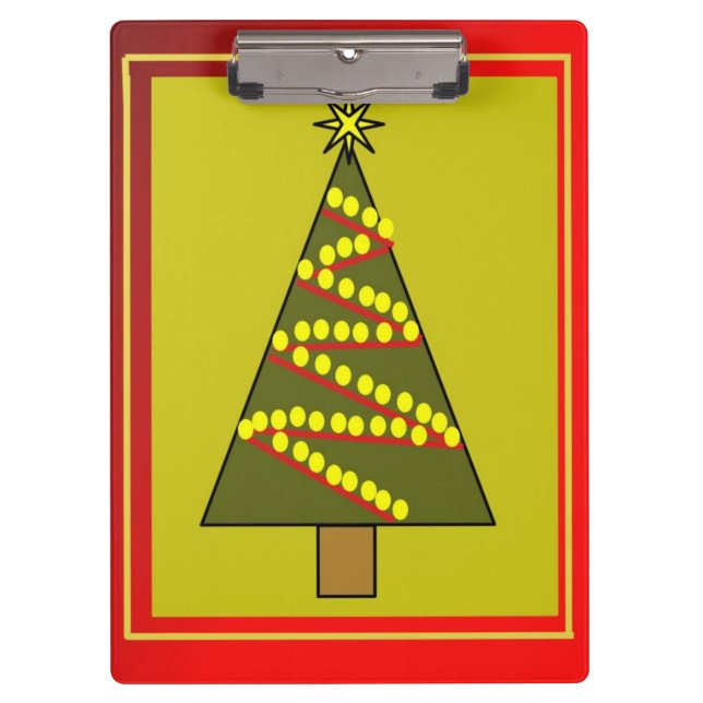 Weihnachtsbaum-Zwischenablage Klemmbrett (Vorderseite)