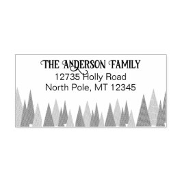 Weihnachtsbaumadresse Gummistempel