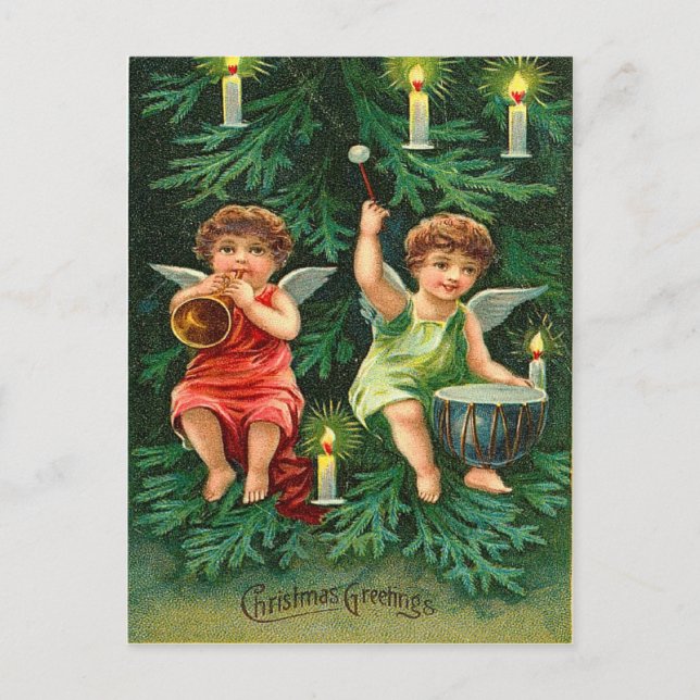 WeihnachtsbaumAngels Postkarten (Vorderseite)