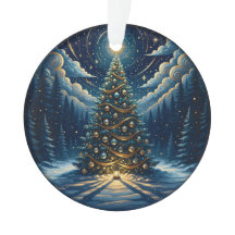 Weihnachtsbaumanhänger 2025 – Winterliche Nacht Ba