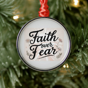 Weihnachtsbaumanhänger Glaube inspiriert Ornament Aus Metall