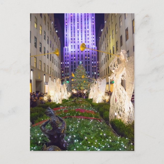 Weihnachtsbaumansicht 2015 feiertagspostkarte (Vorderseite)