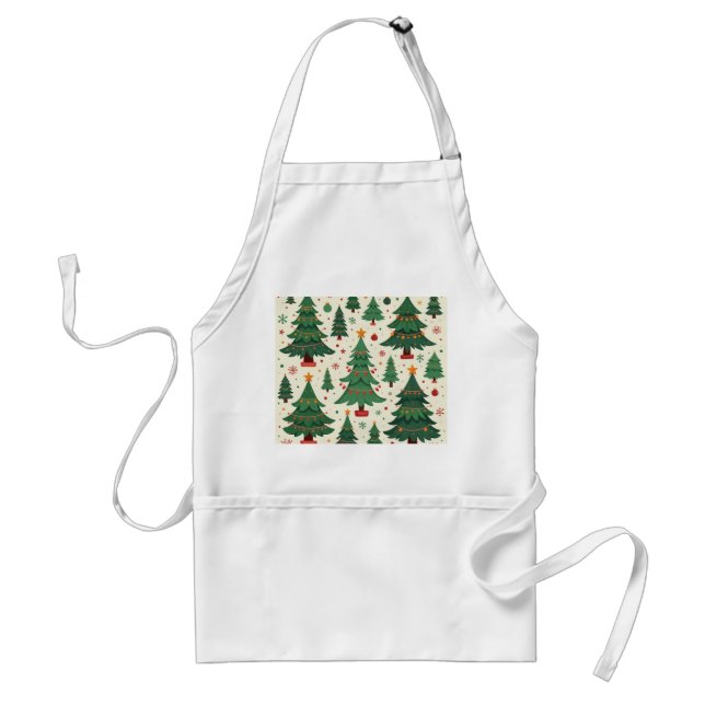 Weihnachtsbaumaprone Schürze (Vorne)