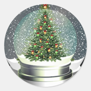 Weihnachtsbaumaufkleber Runder Aufkleber