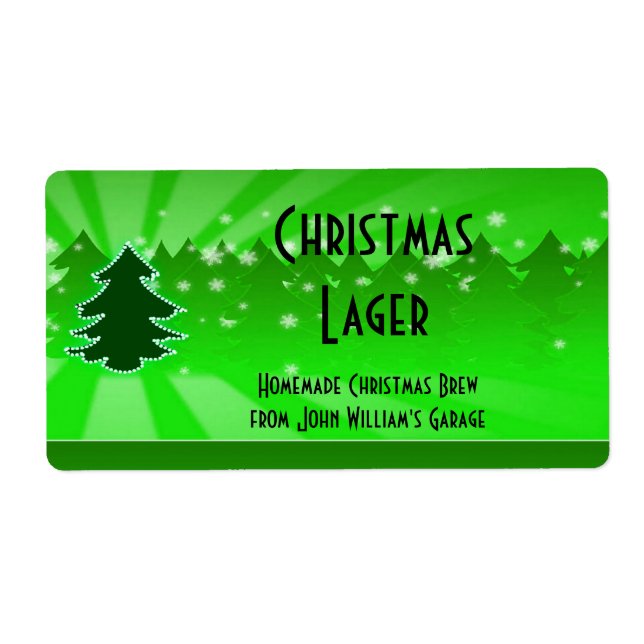 Weihnachtsbaumbeerlabel (Vorne)