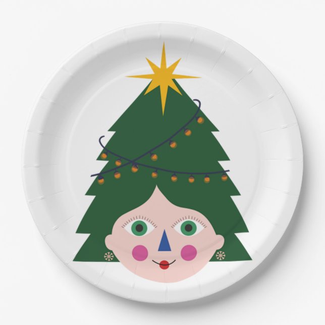 Weihnachtsbaumbeleuchtung 166 pappteller (Vorderseite)