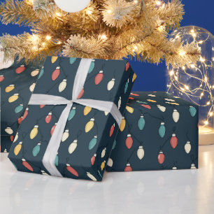 Weihnachtsbaumbeleuchtung im Wasser Geschenkpapier
