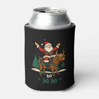 Weihnachtsbaumbeleuchtung Santa Riding Highland Co Dosenkühler