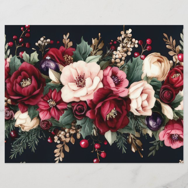 Weihnachtsbaumbücher und Blume (Vorderseite)