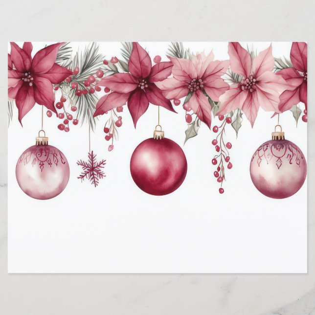 Weihnachtsbaumbücher und Blume (Vorderseite)