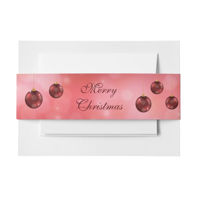Weihnachtsbaumchen mit eigenem Text Einladungsbanderole (Vorderseite Beispiel)