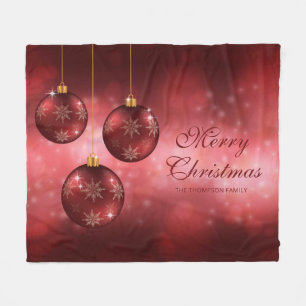 Weihnachtsbaumchen mit eigenem Text Fleecedecke