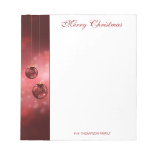 Weihnachtsbaumchen mit eigenem Text Notizblock