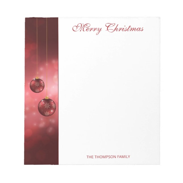 Weihnachtsbaumchen mit eigenem Text Notizblock (Vorderseite)