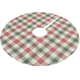 Weihnachtsbaumdecke aus Red Tartan