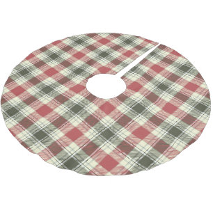 Weihnachtsbaumdecke aus Red Tartan