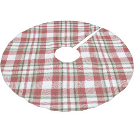 Weihnachtsbaumdecke aus Red Tartan