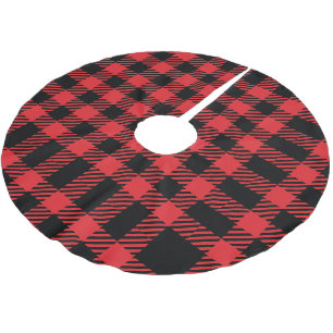 Weihnachtsbaumdecke aus Red Tartan