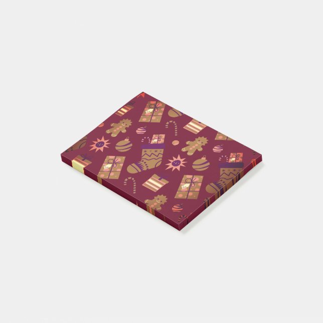 Weihnachtsbaumdekor - Winterferien Post-it Klebezettel (angewinkelt)