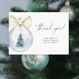 Weihnachtsbaumdekoration Babydusche Danke