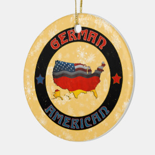Weihnachtsbaumdekoration - Deutsche Amerikanische  Keramikornament
