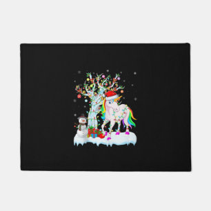 Weihnachtsbaumdekoration Lighting Unicorn Weihnach Fußmatte