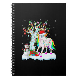 Weihnachtsbaumdekoration Lighting Unicorn Weihnach Notizblock