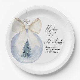 Weihnachtsbaumdekoration mit Bugbabusdusche Pappteller