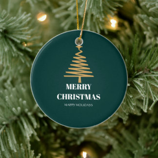 Weihnachtsbaumdekoration mit warmen Wünschen Keramik Ornament