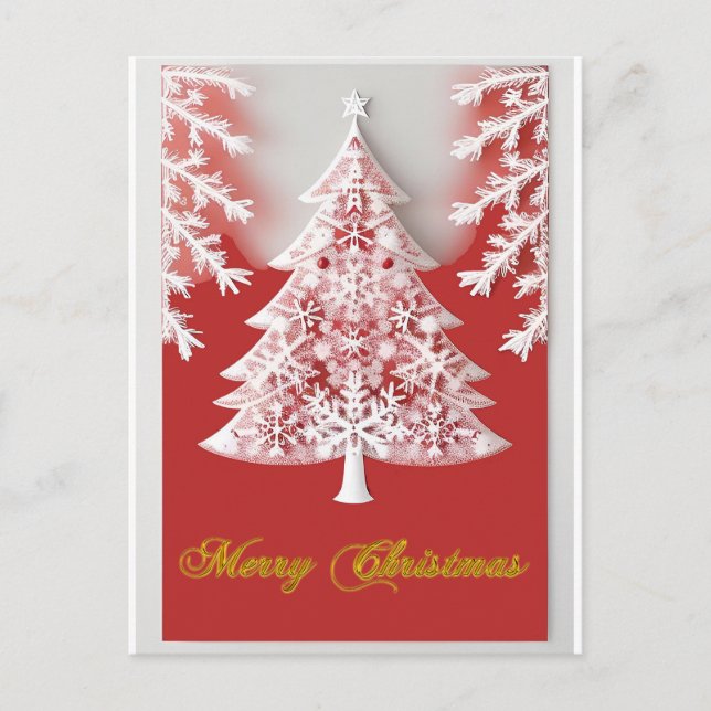 Weihnachtsbaumdekoration Postkarte (Vorderseite)