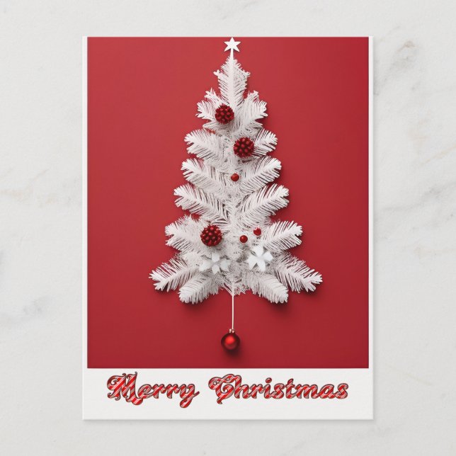 Weihnachtsbaumdekoration Postkarte (Vorderseite)