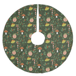 Weihnachtsbaumdekorationen Dunkler grüner Baumrock Polyester Weihnachtsbaumdecke