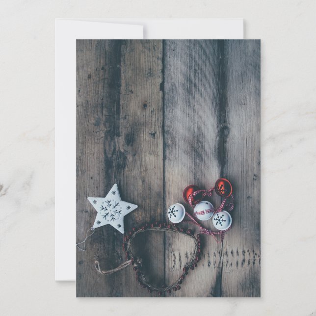 Weihnachtsbaumdekorationen Feiertagskarte (Vorderseite)