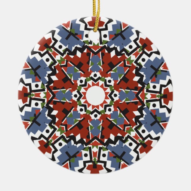 Weihnachtsbaumdekorationen im Südwesten Keramik Ornament (Vorne)