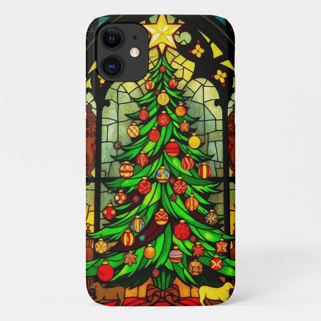 Weihnachtsbaumdesign an Case-Mate iPhone hülle (Rückseite)