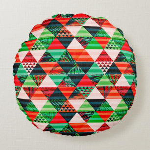 Weihnachtsbaumdesign voller Farben werfen Kissen