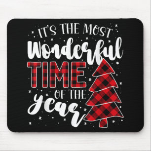 Weihnachtsbäume Es ist die wunderbarste Zeit der W Mousepad
