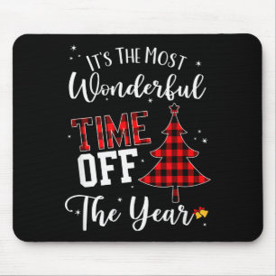 Weihnachtsbäume Es ist die wunderbarste Zeit frei Mousepad