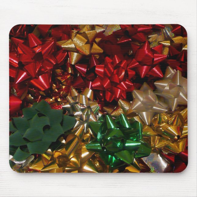 Weihnachtsbäume farbenfroher Feiertag Mousepad (Vorne)