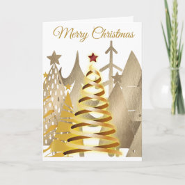 Weihnachtsbäume Feiertagskarte