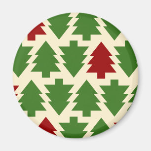 Weihnachtsbäume-Feiertagsmuster Magnet