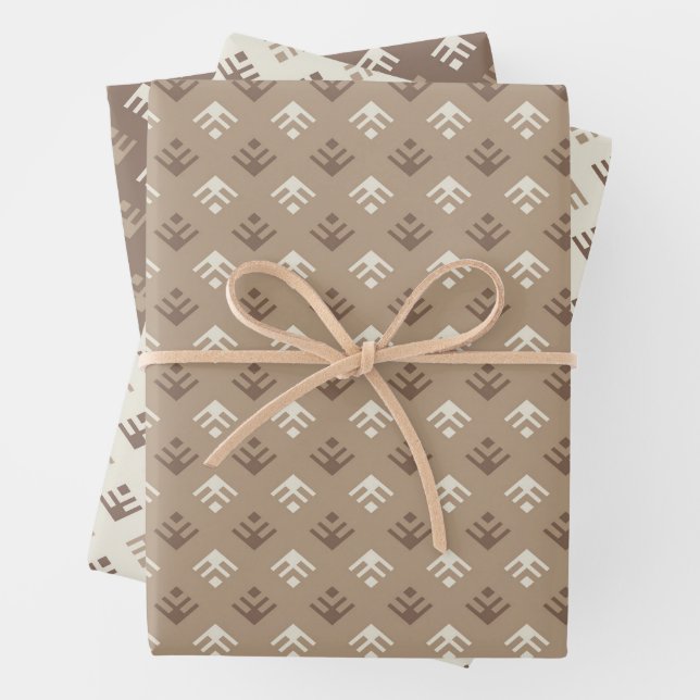 Weihnachtsbäume für Zierzwecke.Umschlagpapier Set  Geschenkpapier Set (Beispiel)