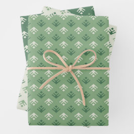 Weihnachtsbäume für Zierzwecke.Umschlagpapier Set  Geschenkpapier Set